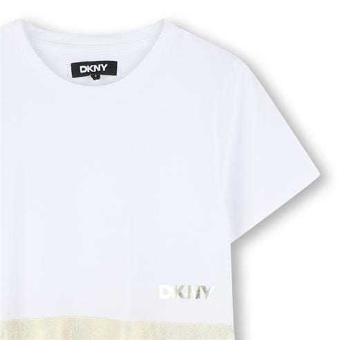 DKNY - Kids' Gold Jersey Mini Dress