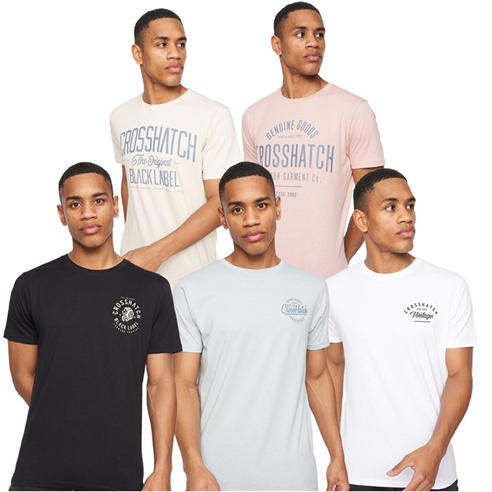 Crosshatch - 5 Pack of Fremal T-Shirts