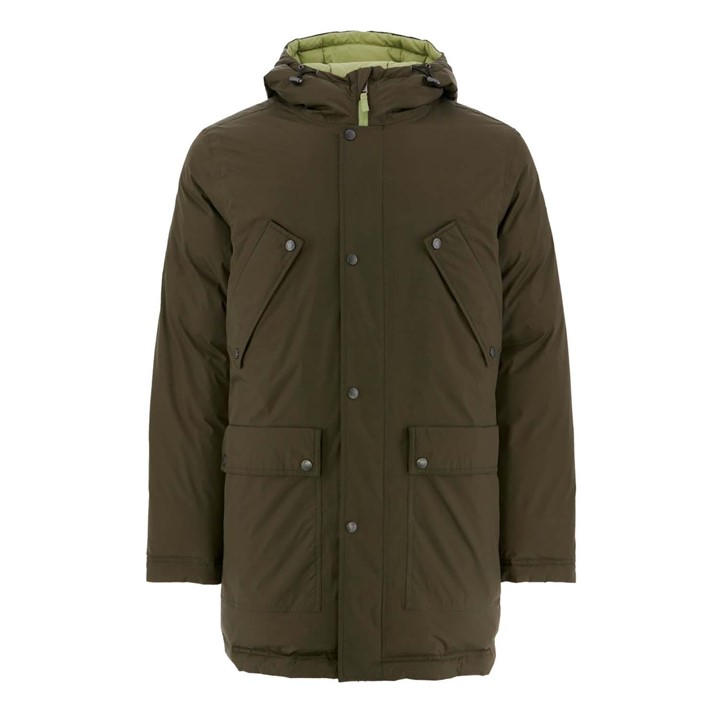 Jott Hamilton Grand Froid Reversible Parka Jacket In Green