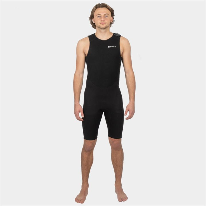 Gul Men's Black Response 3/2Mm Flatlock Shortjohn Mst