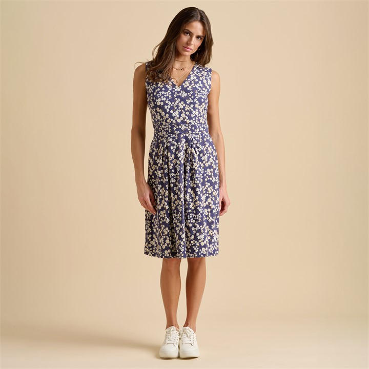 BRAKEBURN FLOATING DAISY KNEE LENGTH DRESS