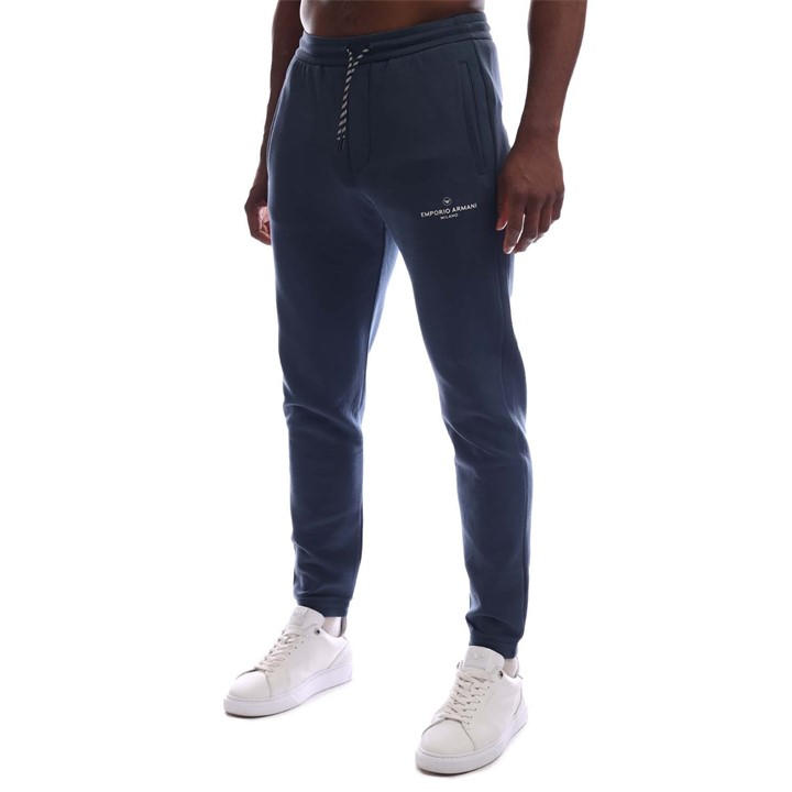 Emporio Armani Men's Blue Jersey Joggers 2XL