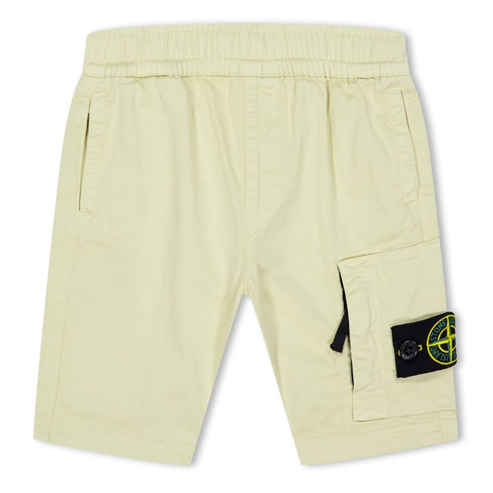 Stone Island Boys Beige Bermuda Shorts Cotton Ripstop - Size 13
