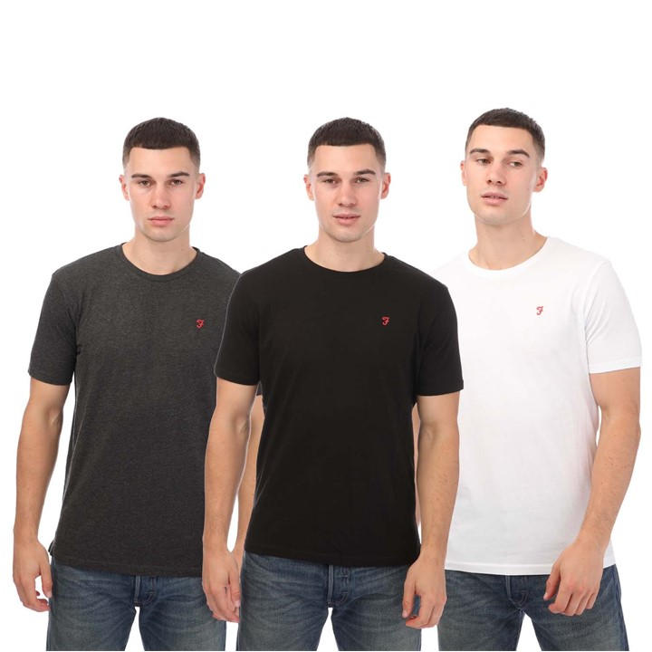 FARAH COLNEY 3 PACK T-SHIRTS