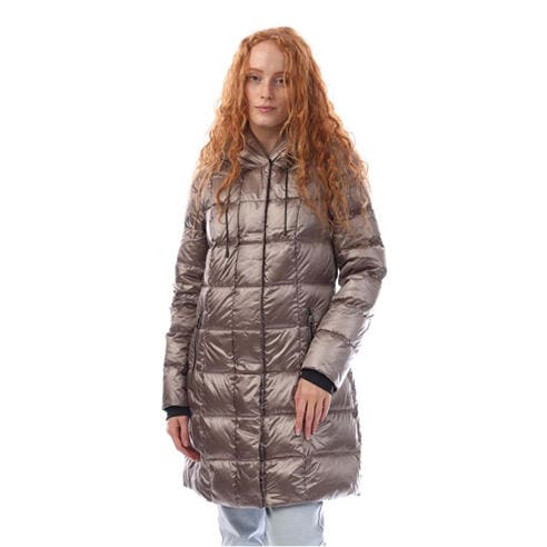 DKNY - Zip Front Down Filled Long Puffer Jacket