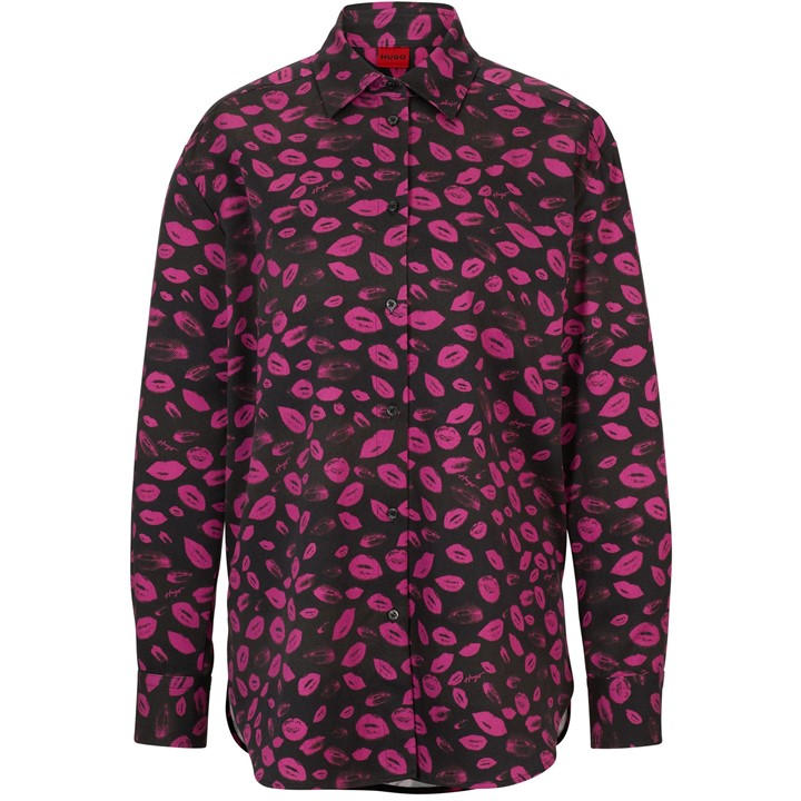 HUGO BOSS THE BOYFRIEND RELAXED-FIT BLOUSE