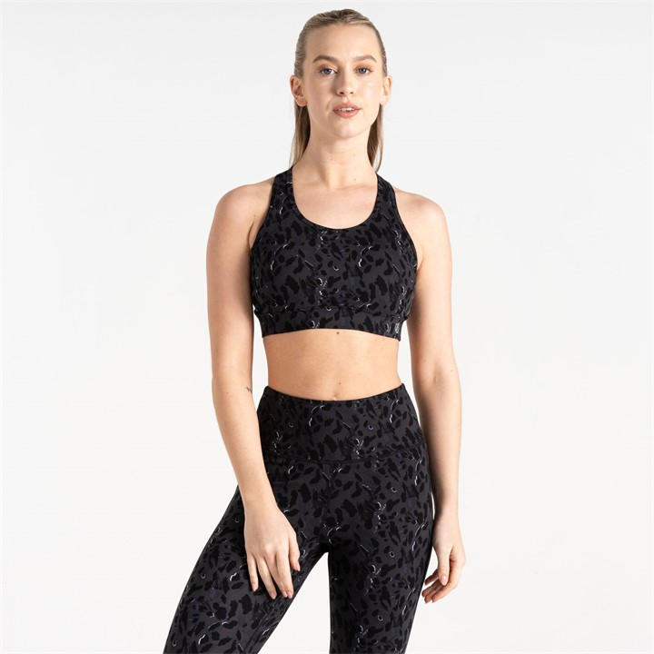 Dare 2B Women's Blk/Bkdshaml Swift Ii Bra Small