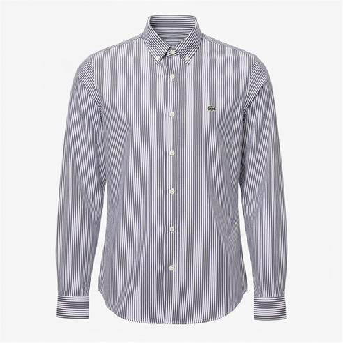Lacoste - Regular-Fit Striped Cotton Shirt