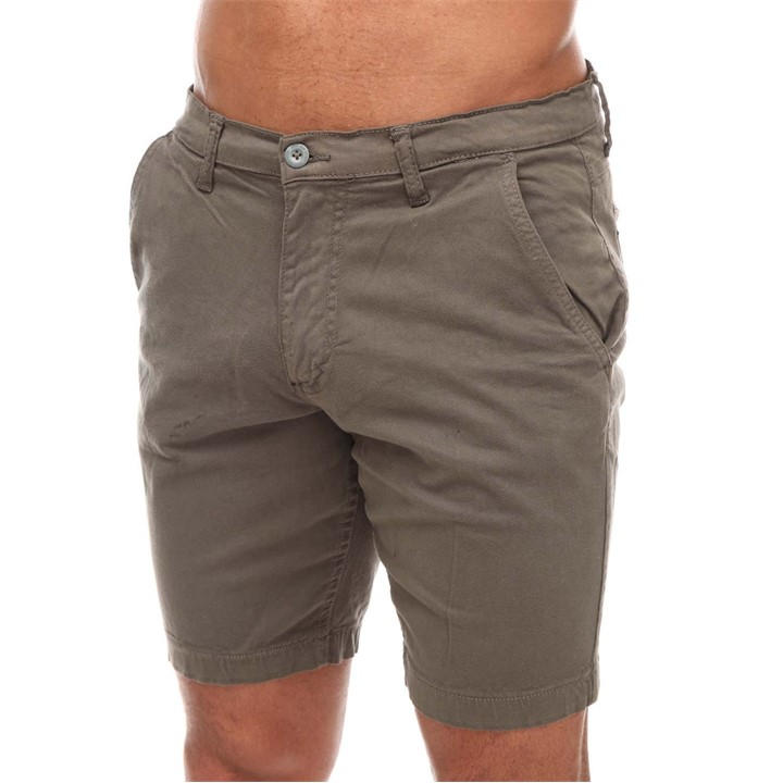 Duck And Cover Men's Green Moreshore Chino Shorts Size 30