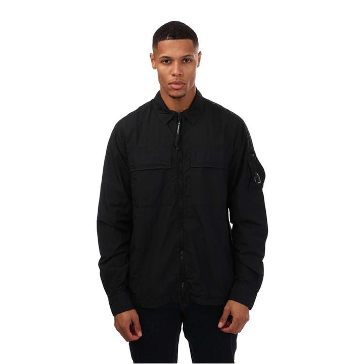 C.P. COMPANY TAYLON L CHROME LENS OVERSHIRT