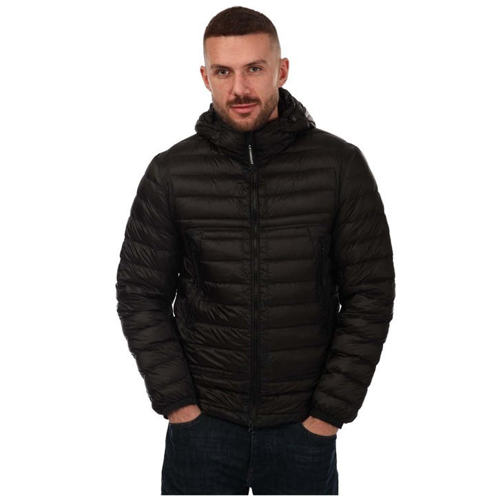 C.p. Company Dd Shell Goggle Down-filled Jacket In Black