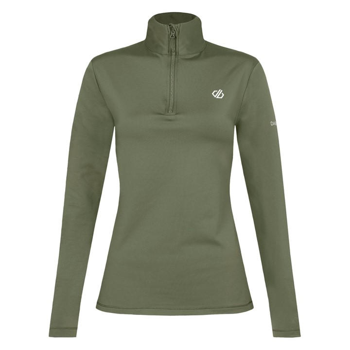 Dare 2B Women's Green Lowline Ii Lightweight Core Stretch Midlayer Size 8