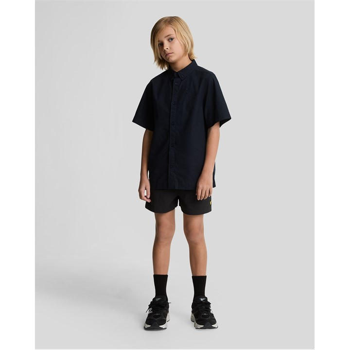 Lyle And Scott Boys Black Logo Swimming Shorts Juniors