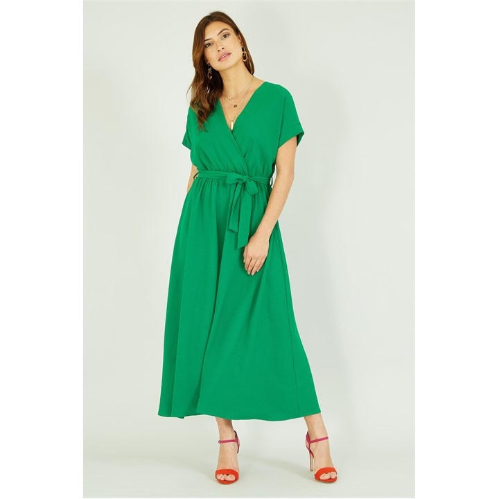 Mela London Green Kimono Sleeve Midi Dress