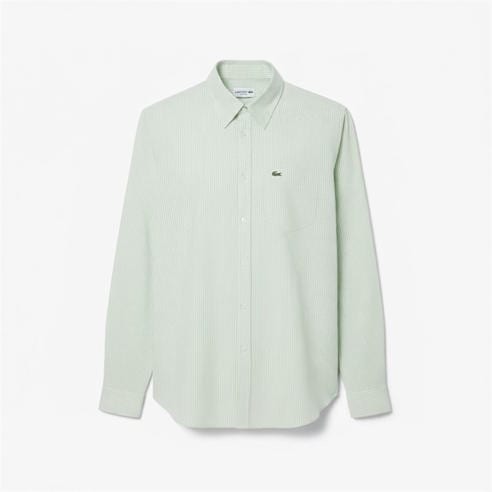 Lacoste - Regular-Fit Striped Oxford Shirt