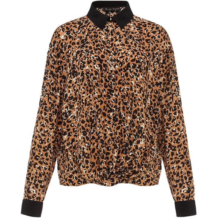 Phase Eight Kaelie Leopard Twist Front Blouse - Multi