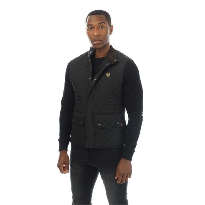 Belstaff Men's Black Icon Gilet Small