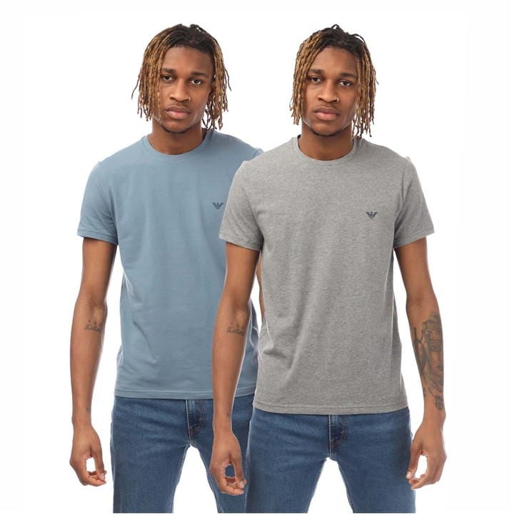 EMPORIO ARMANI 2 PACK OF ENDURANCE LOGO T-SHIRTS