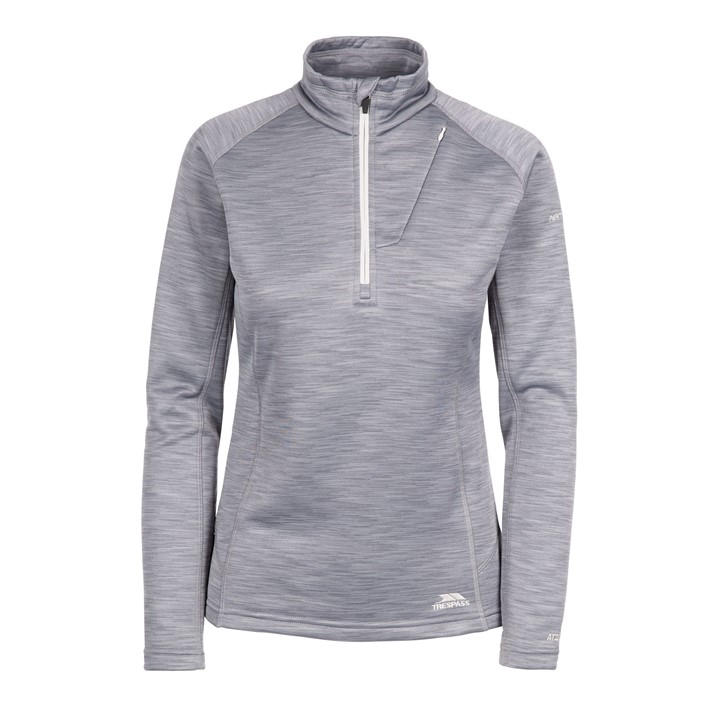 Trespass Fairford Half-zip Fleec In Grey