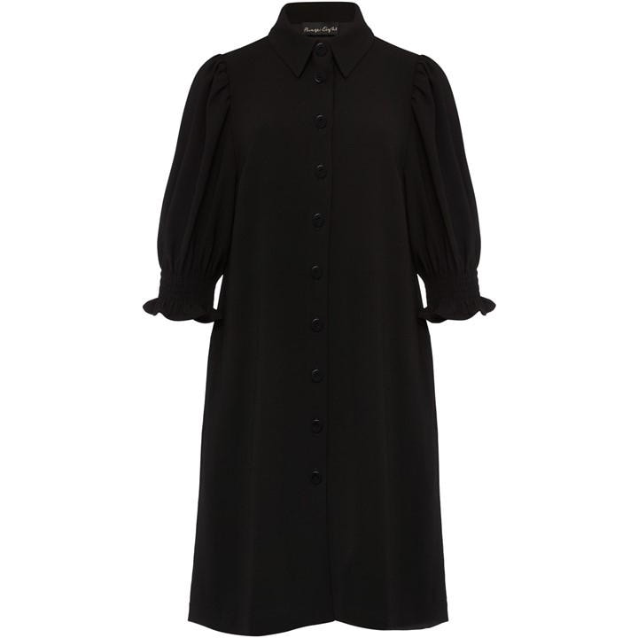 Phase Eight Candice Puff Sleeve Dress - Black