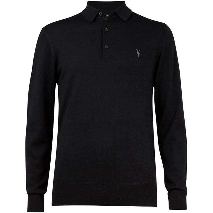 ALLSAINTS MODE MERINO LS POLO