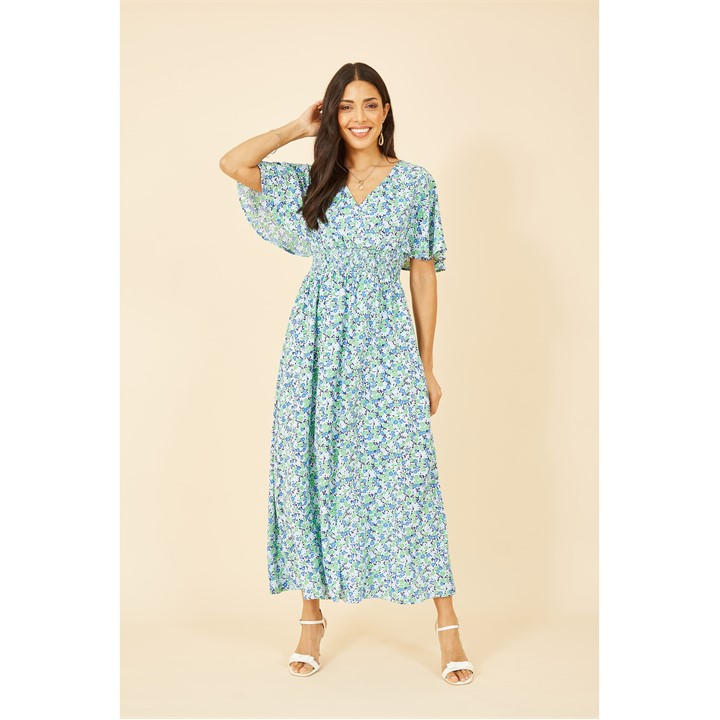 Yumi Green Ditsy Print Maxi Dress Yumi Green Ditsy Print Maxi Dress