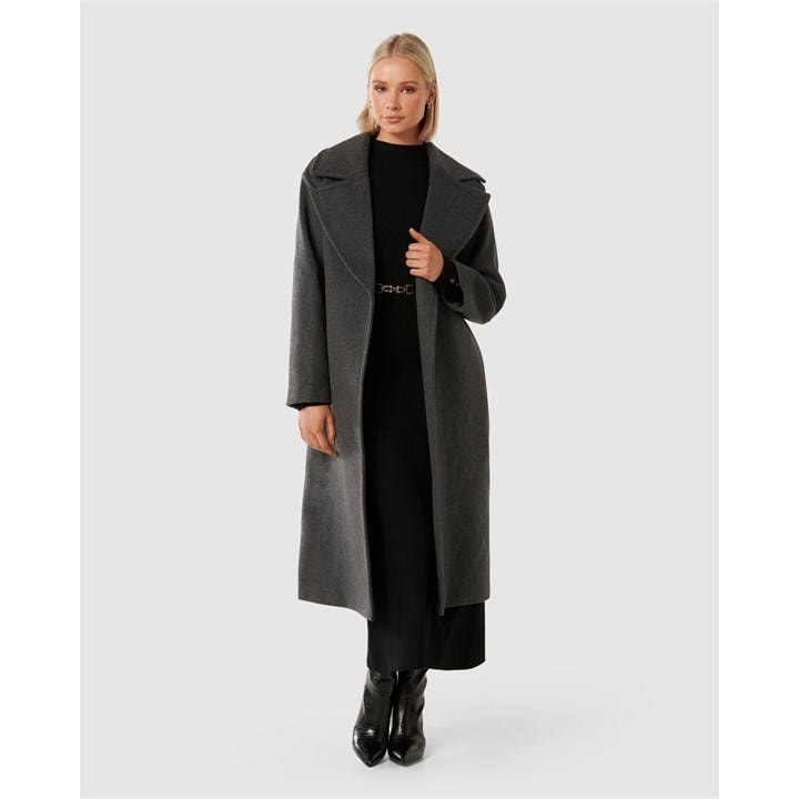 Forever New Women's Priya Wrap Overcoat - Grey
