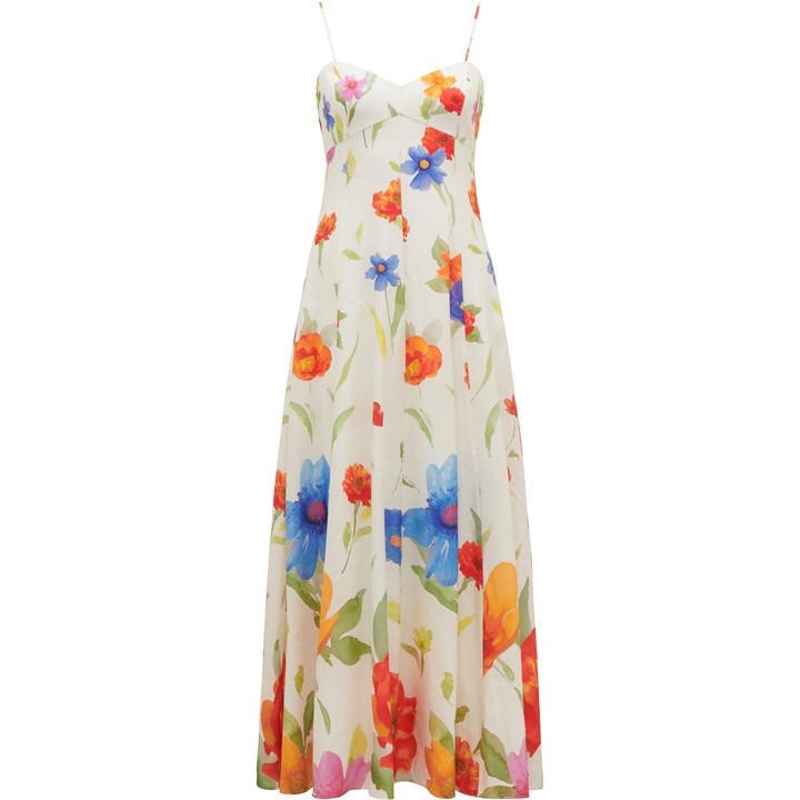 Forever New Vayda Strap Midi Sun Dress - Multi