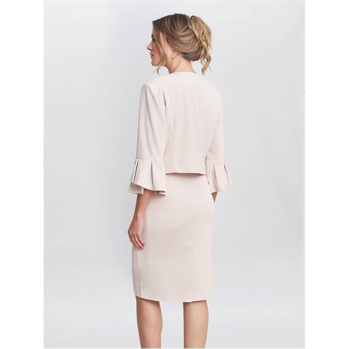 Gina Bacconi Melissa Crepe Dress And Jacket - Pink