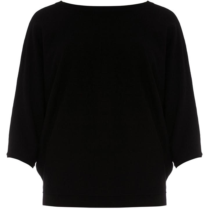 Phase Eight Women's Black Cristine Lace Up Knit