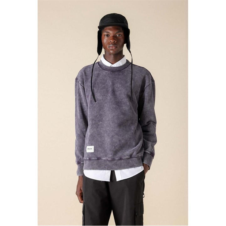 Mizuno Men's Purple Sportstyle Crewneck Sweatshirt Extra Large