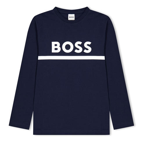 Boss - Kids Long-Sleeve T-Shirt Large Logo Design