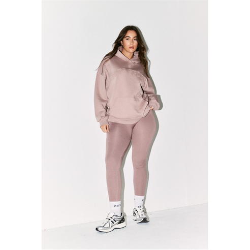 fITS - Mauve Distressed Fits Oversized Sweatshirt