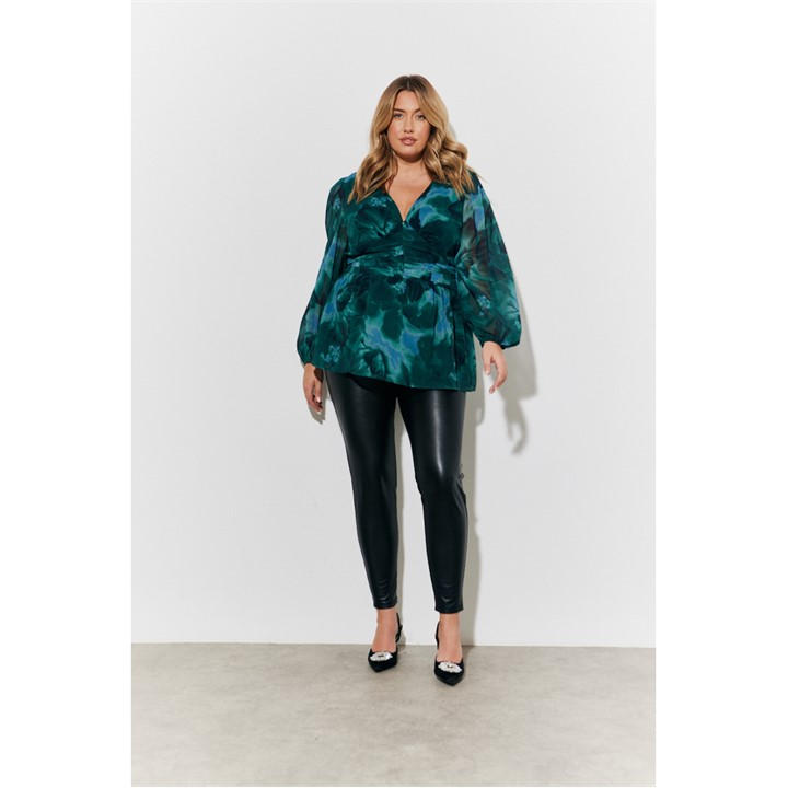 IN THE STYLE MULTICOLOURED PRINTED BLOUS