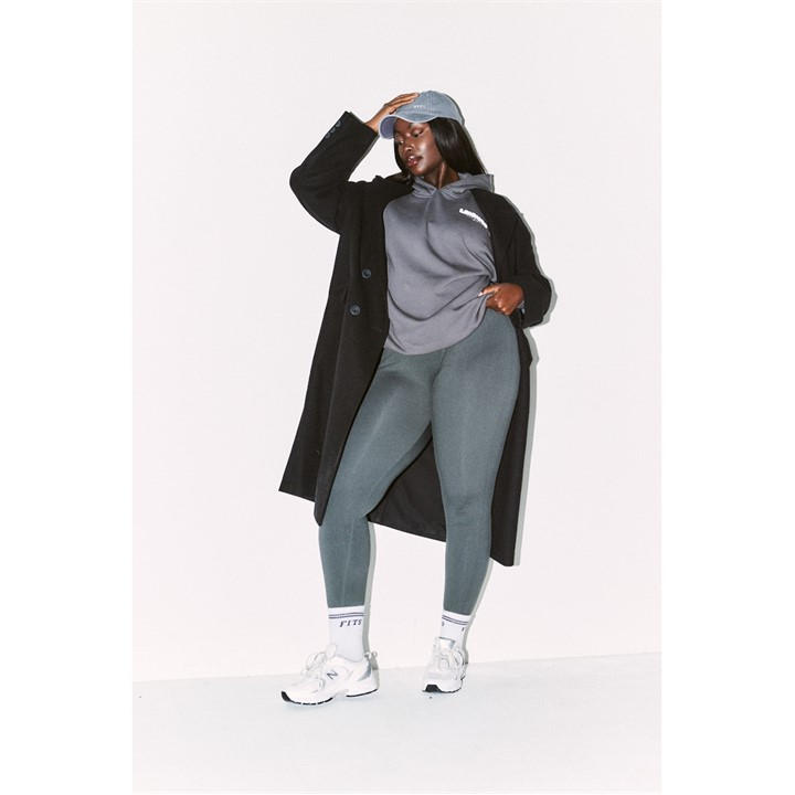 FITS CHARCOAL FITS LEISURE BUBBLE PRINT GRAPHIC HOODIE