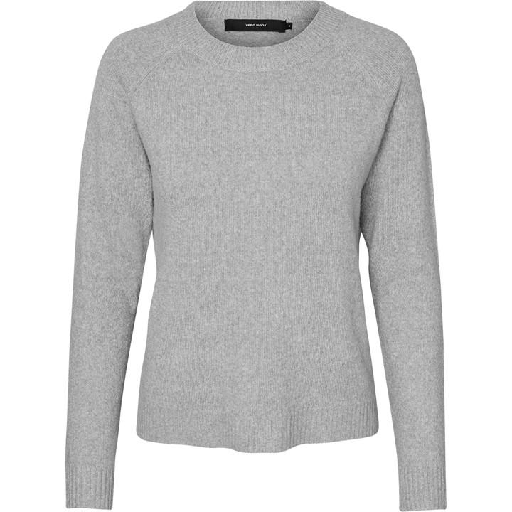 Vero Moda Women's Grey Knitted Pullover Size 12