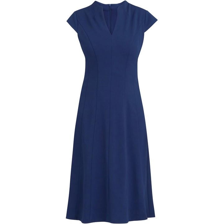 Gina Bacconi MAXENE FIT AND FLARE MIDI DRESS - Blue