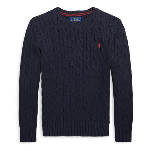 Polo Ralph Lauren - Kids' Cable Knit Crew Neck Jumper