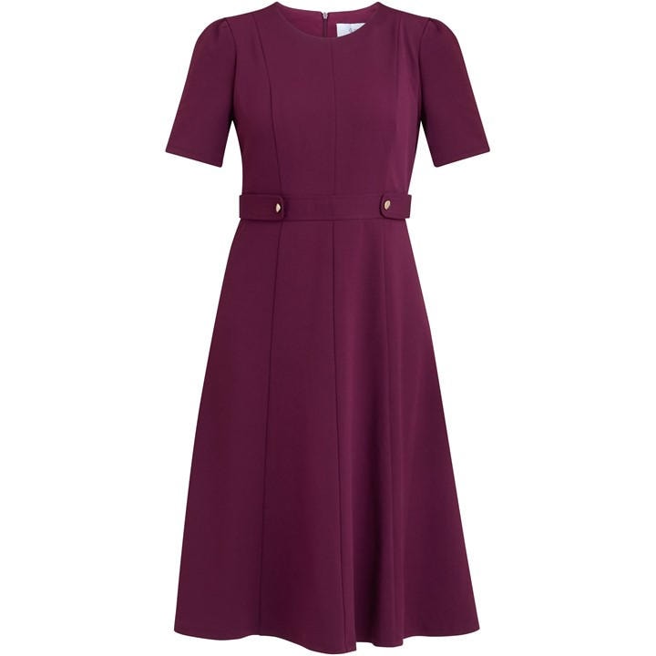 Gina Bacconi Mel Fit And Flare Midi Dress - Purple