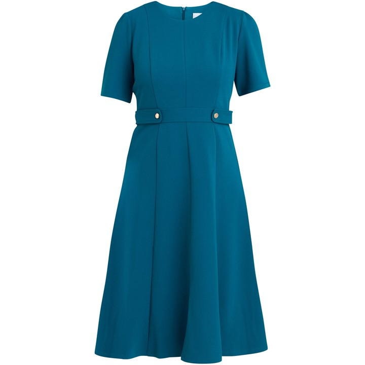 Gina Bacconi Mel Fit And Flare Midi Dress - Blue