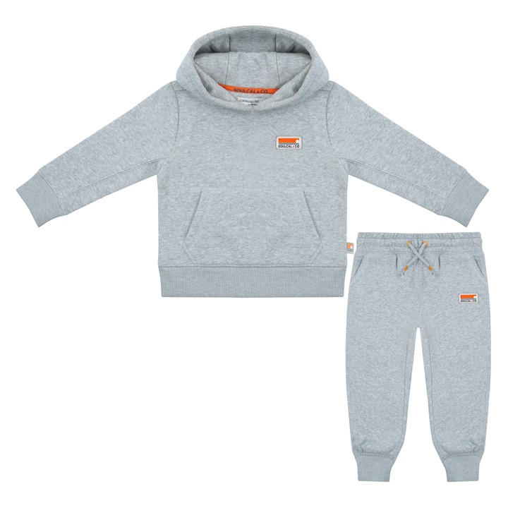 Soulcal Unisex Kids Grey Signature Oth And Jogger Set Infants