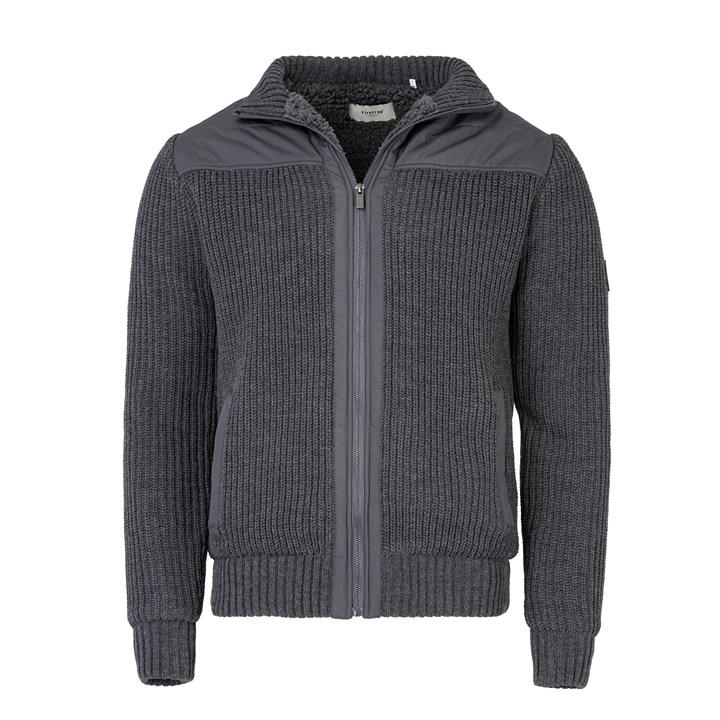 Firetrap KntFnl Jckt Sn34 Charcoal Frasers