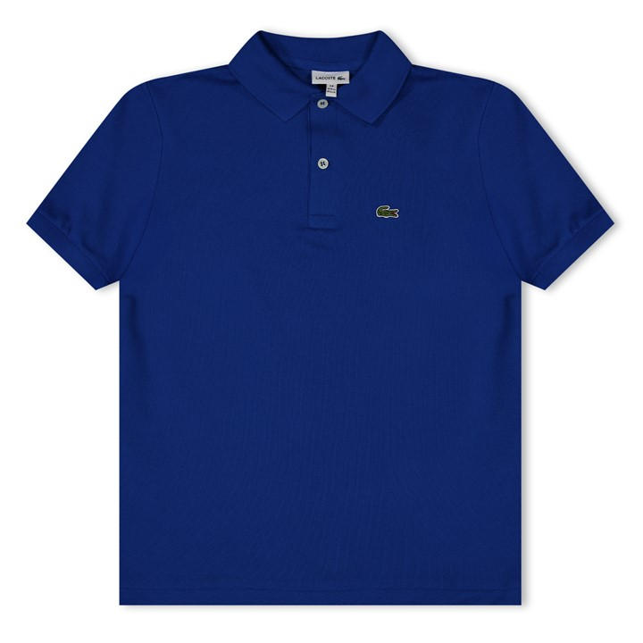 Lacoste Junior Boys Pique Logo Polo Shirt - Blue
