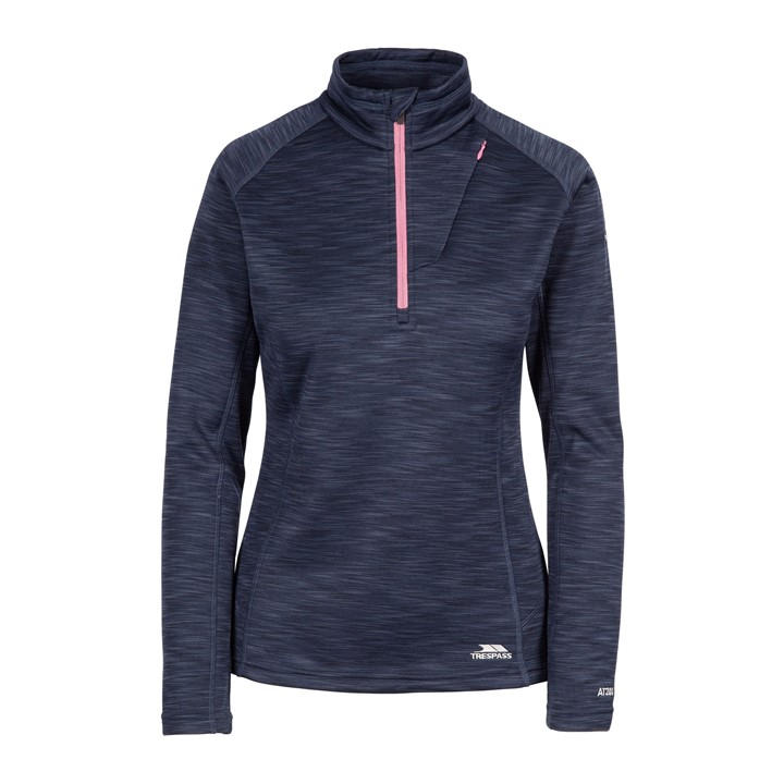 Trespass Fairford Half-zip Fleec In Blue