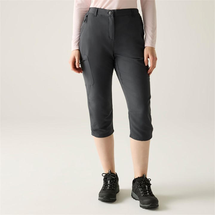 Regatta Women's Grey Chaska Iii Capri Size 12