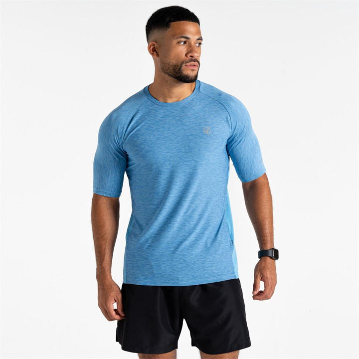 Dare 2B Men's Heritage Blue Marl Power Up Tee Extra Large