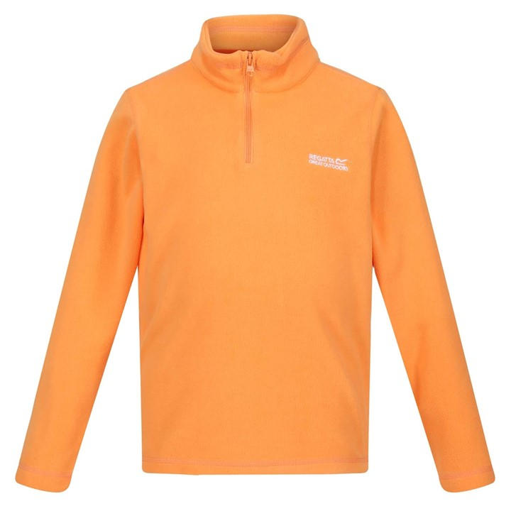 Regatta Boys Orange Hot Shot Ii Half-Zip Fleece Size 9