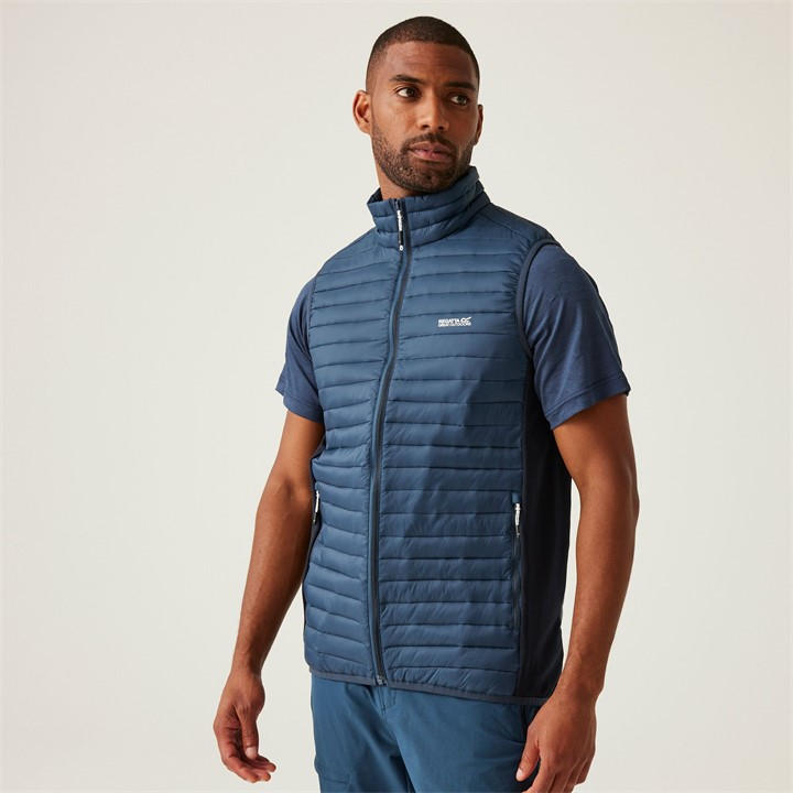Regatta Men's Moonlight Denim/Navy Andreson Hybrid Bodywarmer Small