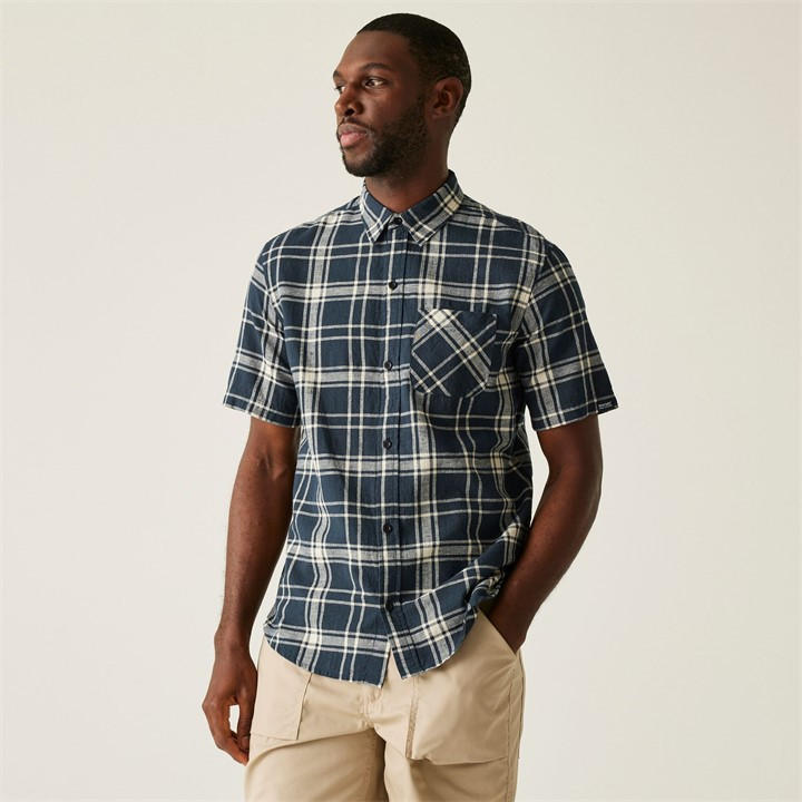 Regatta Men's Navycheck Loran Shirt 3XL
