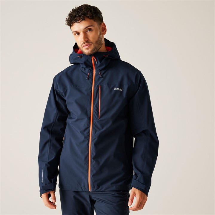 Regatta Men's Navy (Tangerine Tango) Birchdale Ii Jacket 3XL